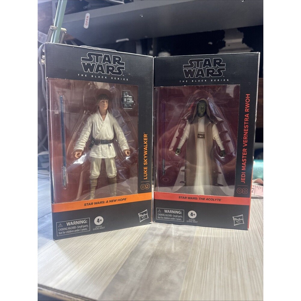 Star Wars The Black Series Luke Skywalker, & V‎ .RWOH 6" Action Figure New
